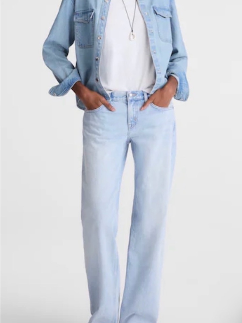 Madewell Womens The Low-Rise Loose Jean.light wash.25.NWT. - Picture 2 of 14
